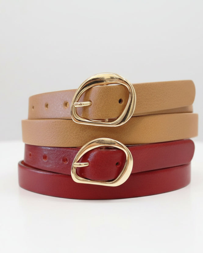 Medike Landes Textured Buckle BeltBeltsPosh Boutique