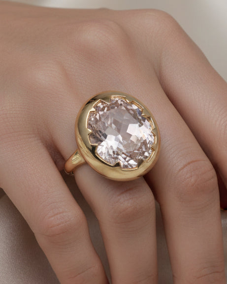 Merx Gold Crown & Jewel RingJewelryPosh Boutique