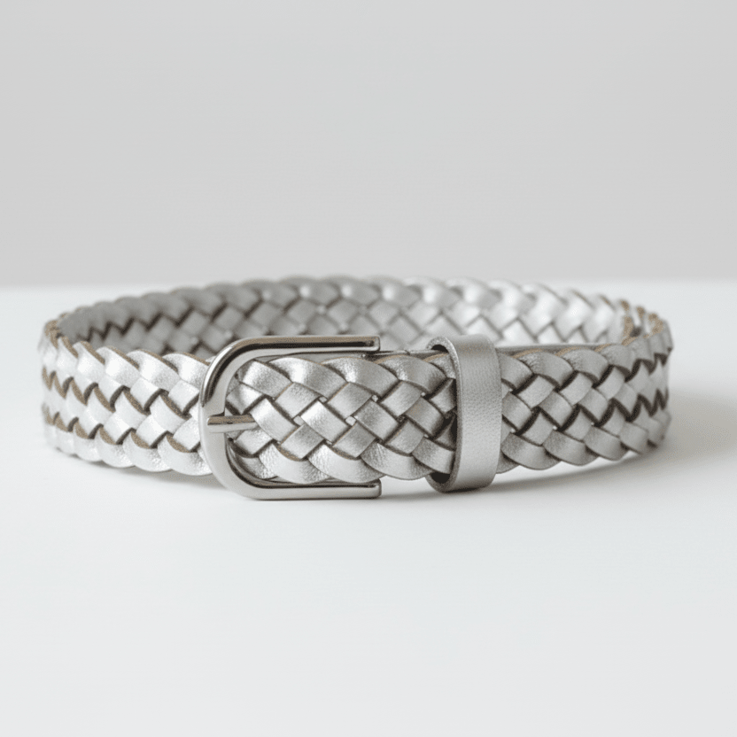 Metallic Braided BeltBeltsPosh Boutique