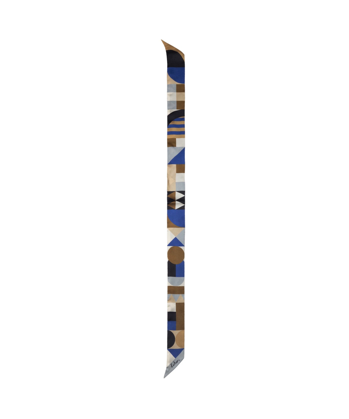 Modernist Geo Silk Ribbon ScarfPosh Boutique