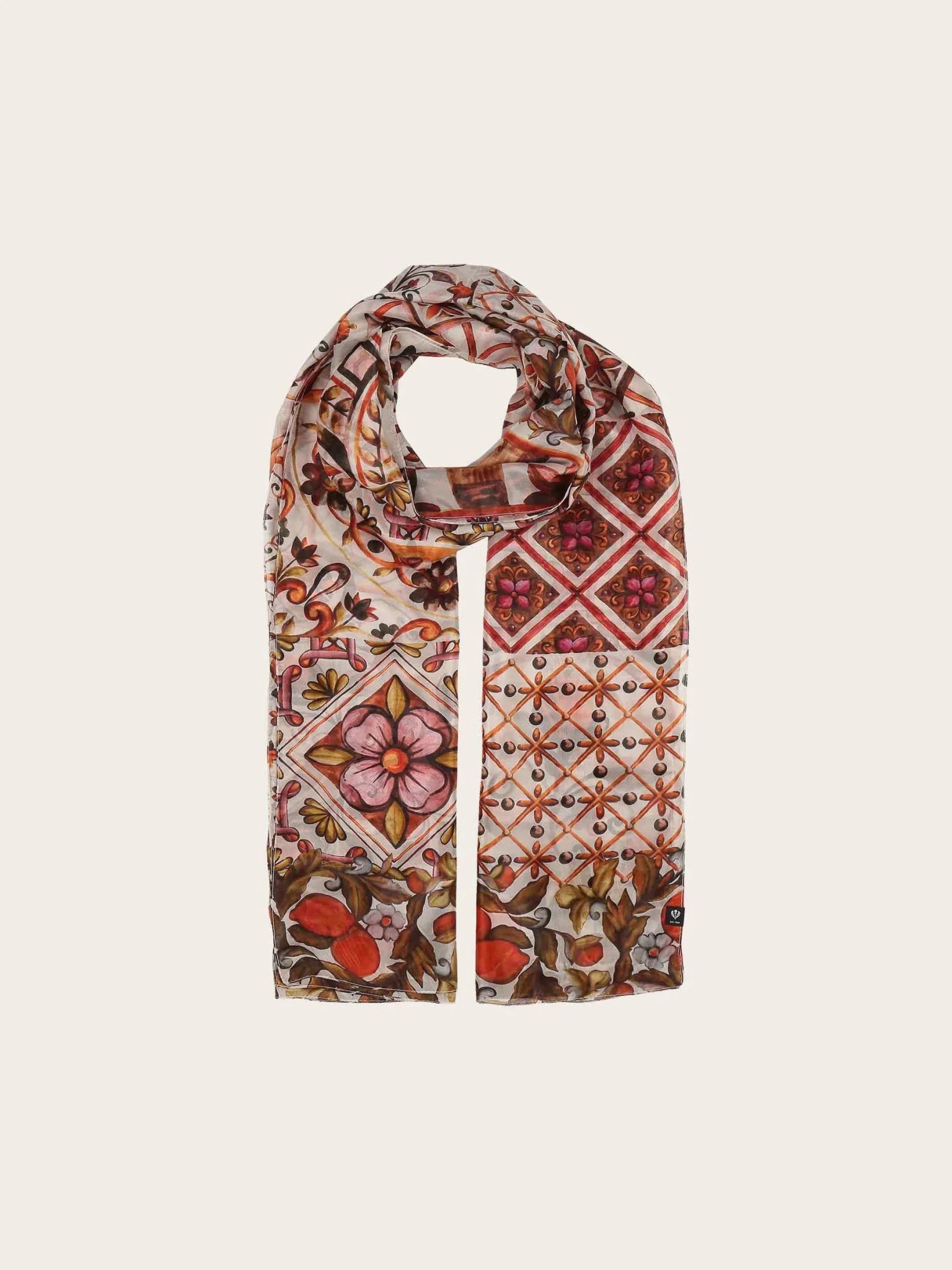 Mosaic Silk StoleScarvesPosh Boutique