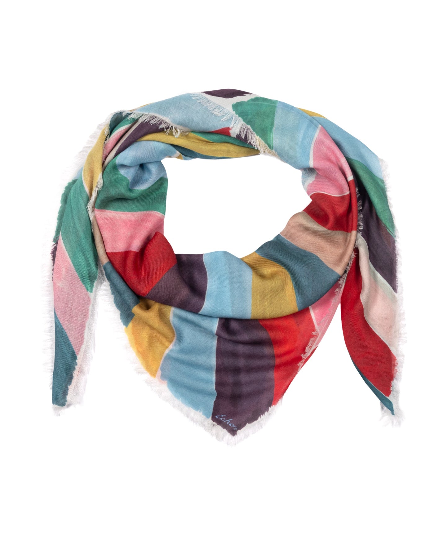 Painted Chevron Square ScarfPosh Boutique