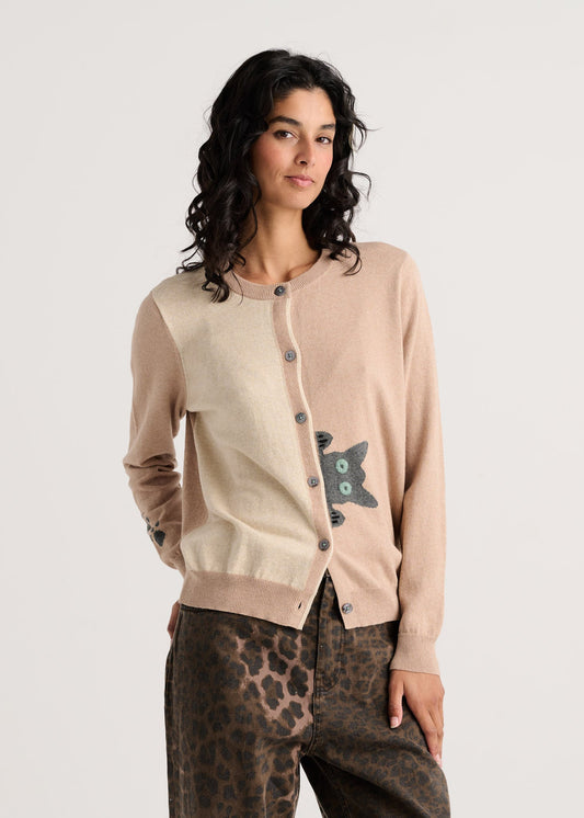 Peekaboo Cat CardiganSweatersPosh Boutique