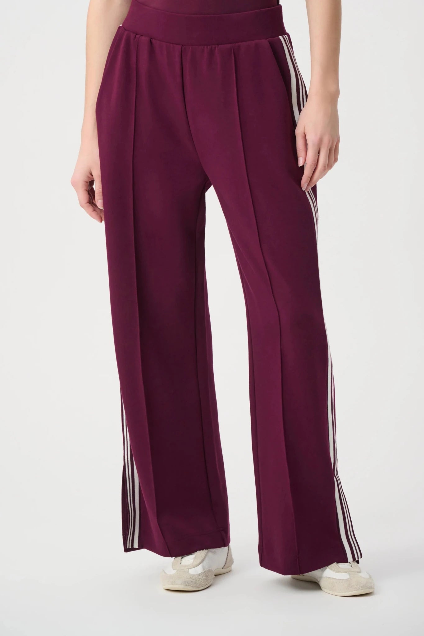 Pin-Tuck Wide Leg JoggerPantsPosh Boutique