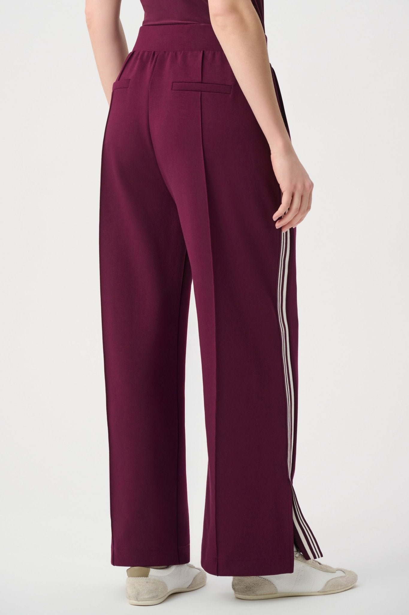 Pin-Tuck Wide Leg JoggerPantsPosh Boutique