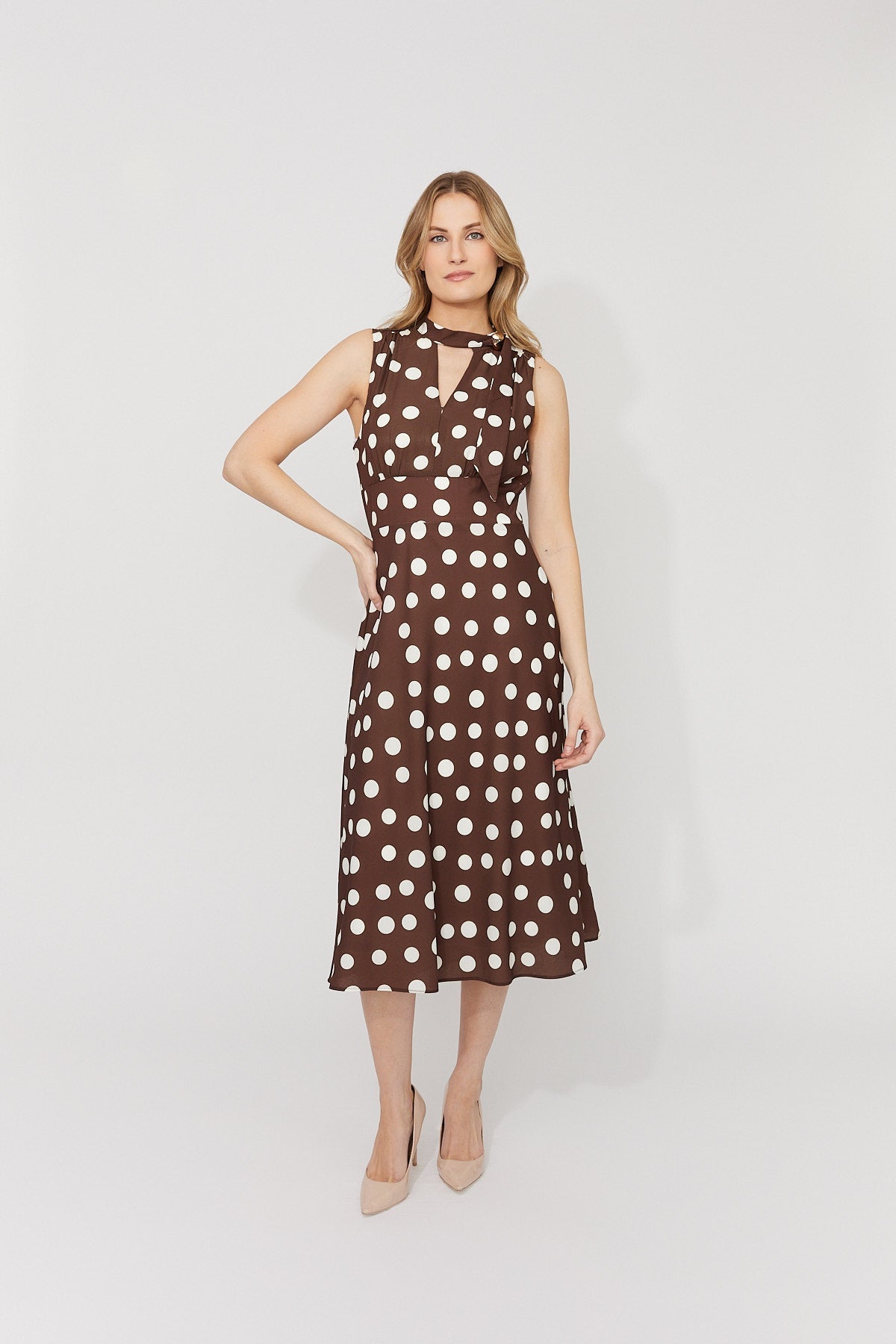 Polka Dot A - Line DressDressesPosh Boutique