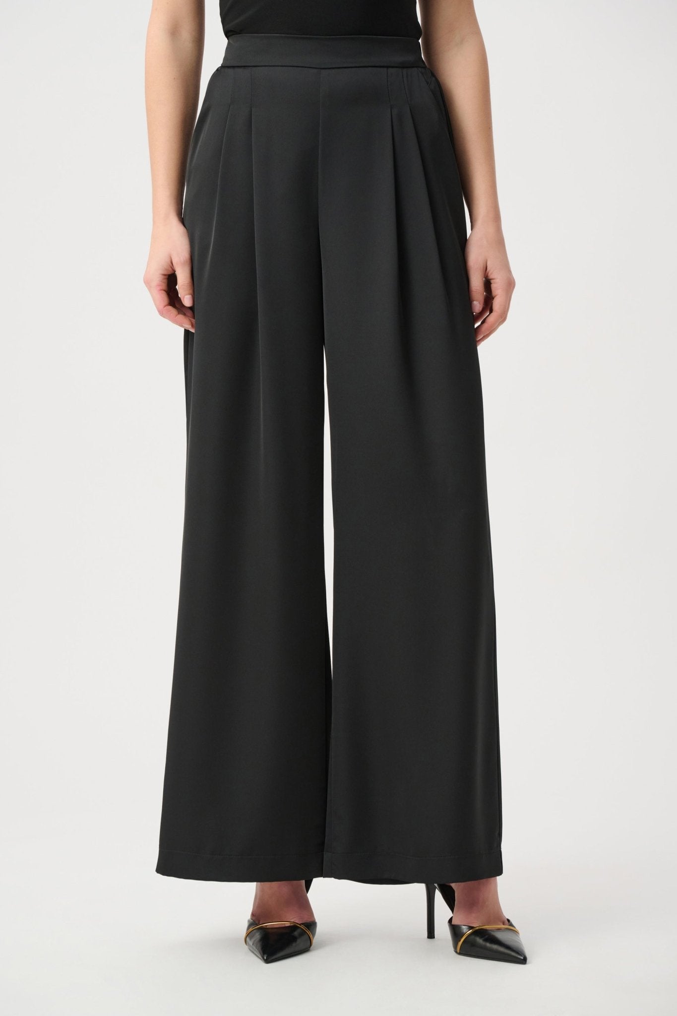 Recycled Satin Wide-Leg PantsPantsPosh Boutique
