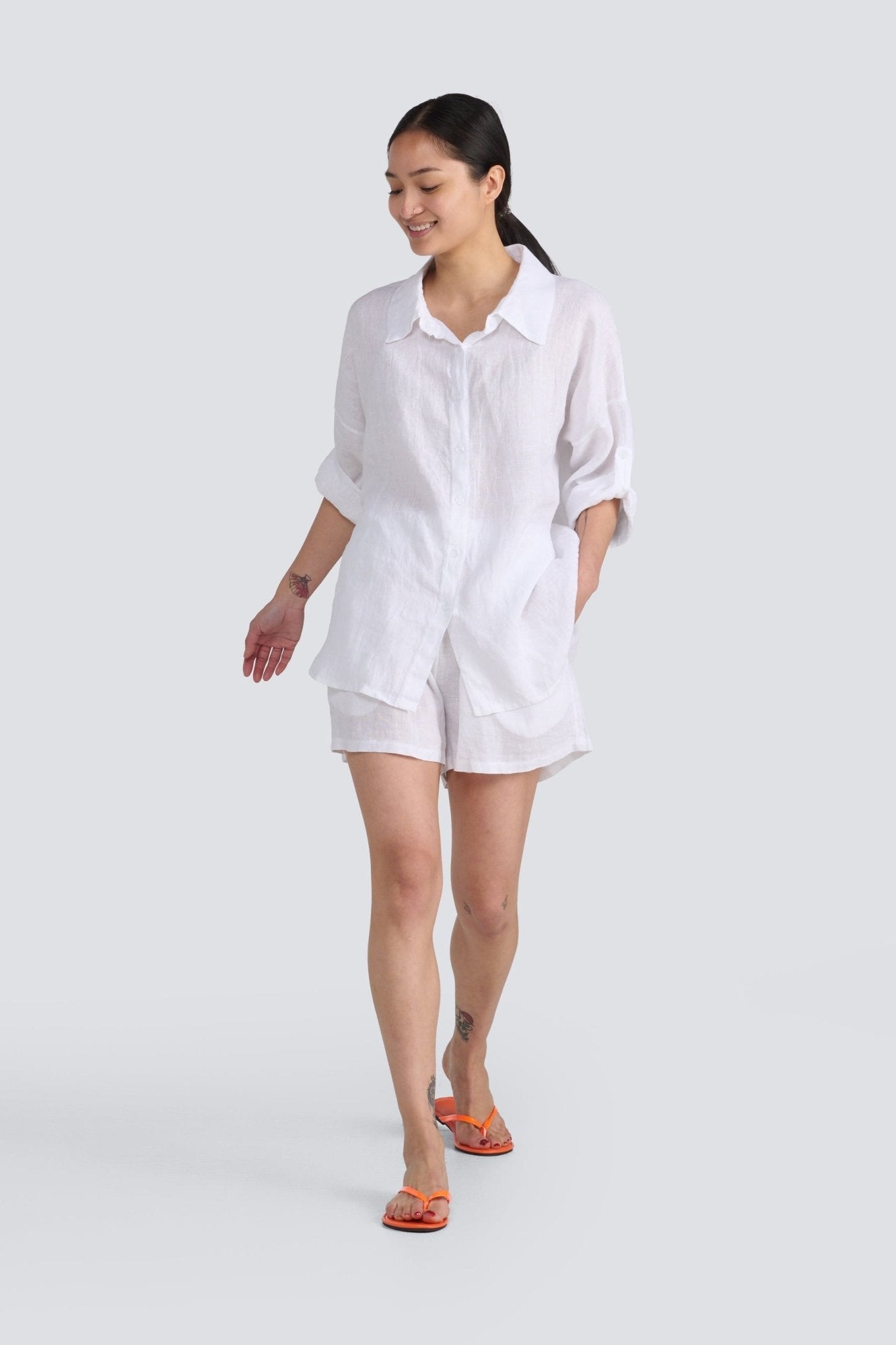 Relaxed Linen ShirtPosh Boutique