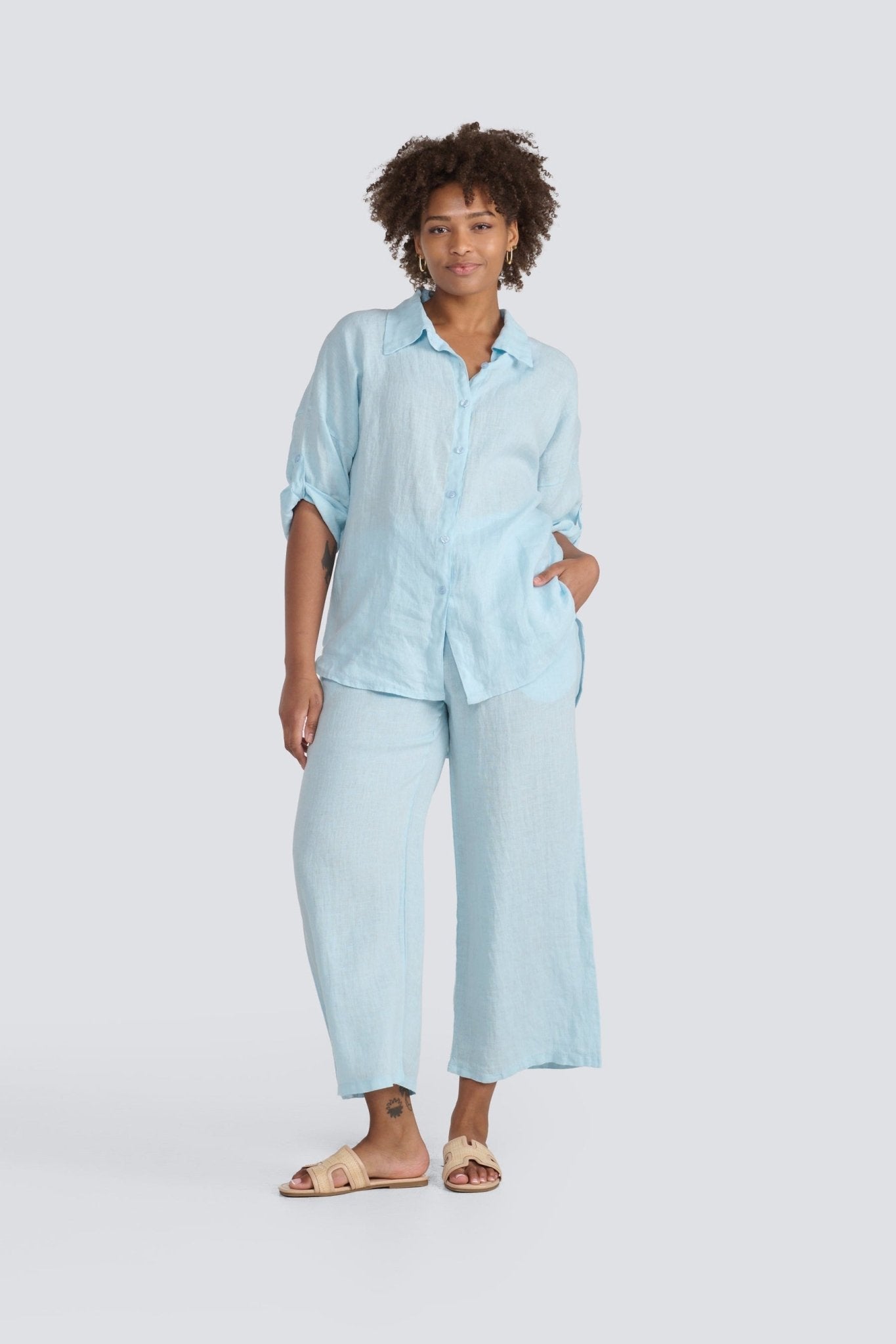 Relaxed Linen ShirtPosh Boutique