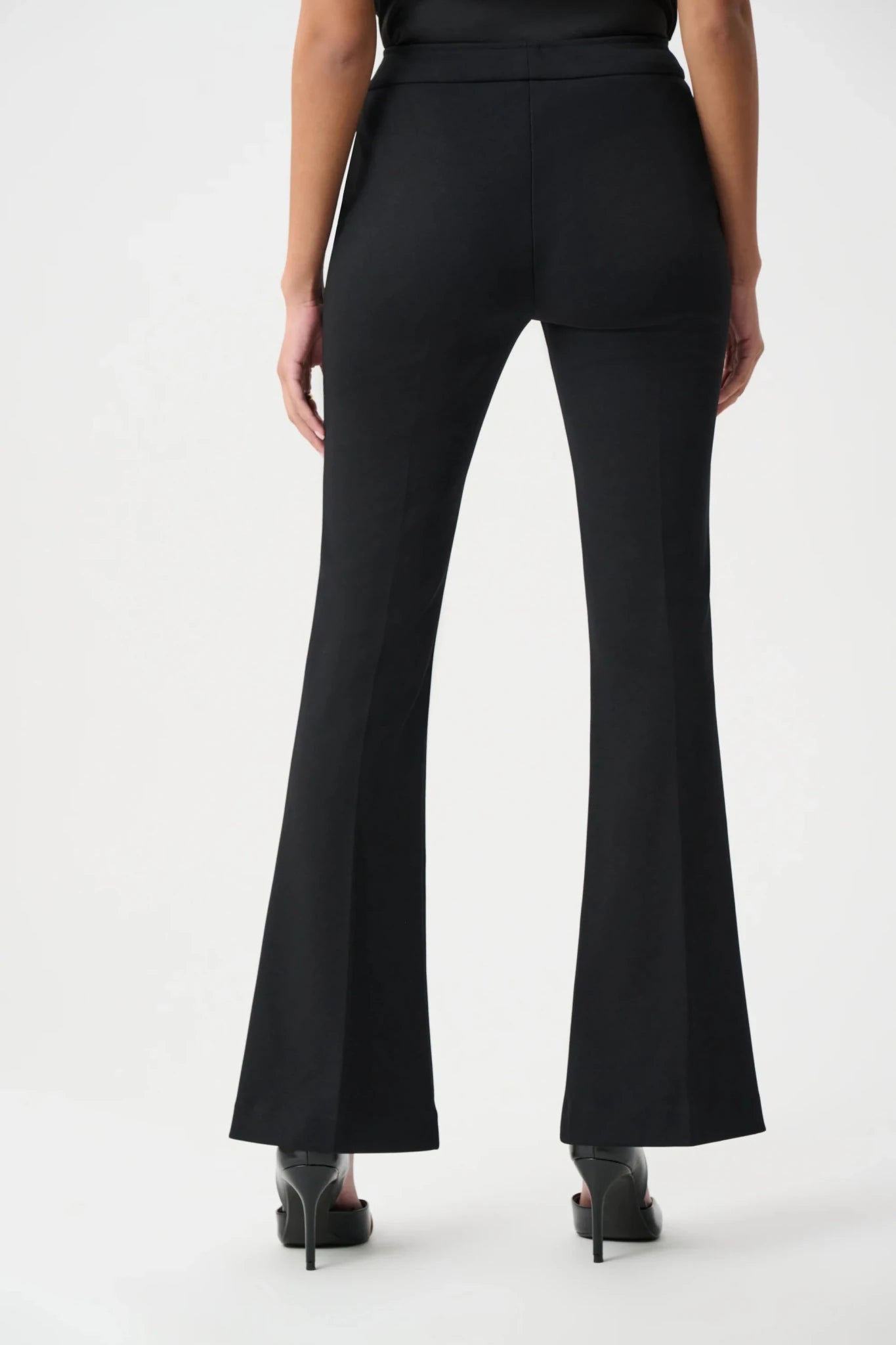 Scuba Crepe Flared Pull-On PantsPosh Boutique