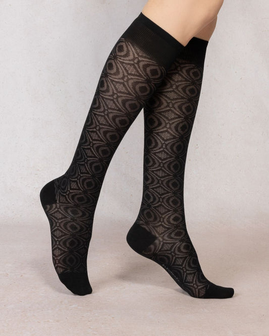 Silk Wave Knee-High SocksPosh Boutique