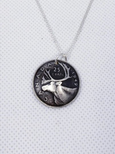 Silver Quarter Coin NecklaceJewelryPosh Boutique