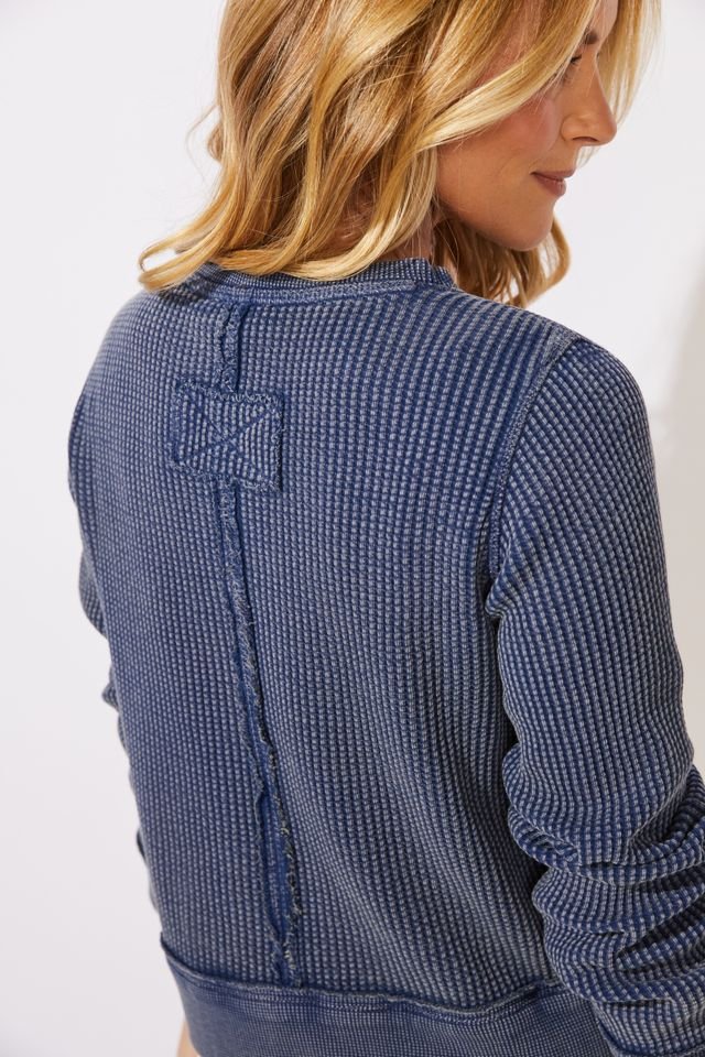 Solitude Seamed CrewTopsPosh Boutique