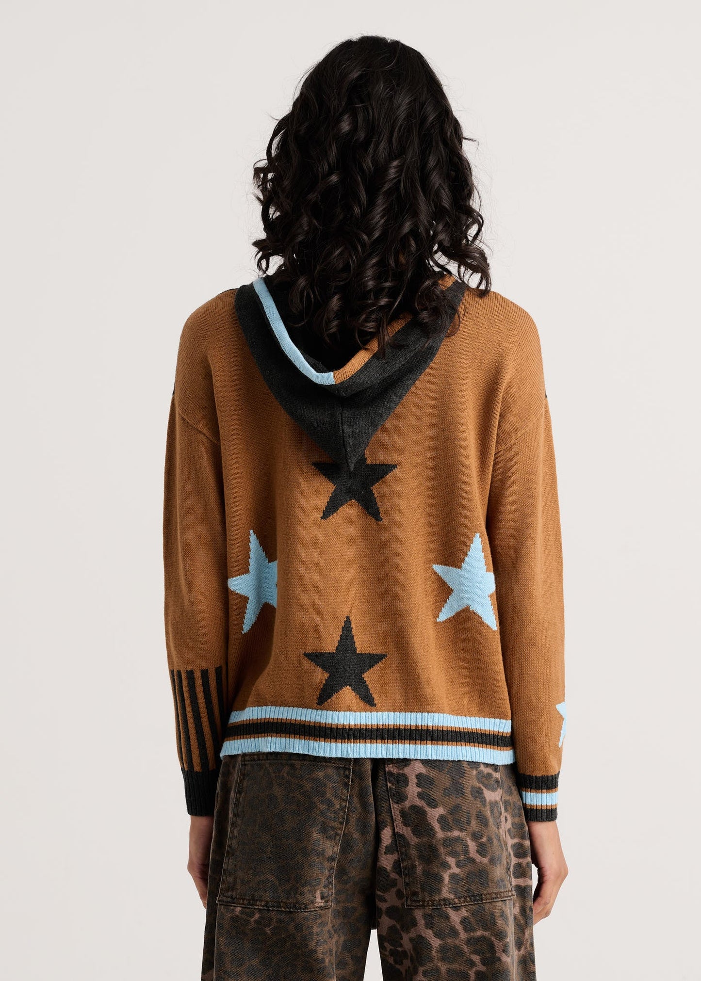 Stars Zip-Up HoodieSweatersPosh Boutique