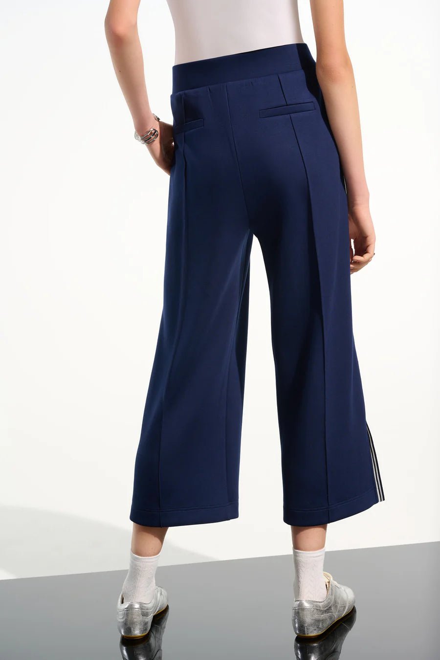 Striped Culotte PantPantsPosh Boutique