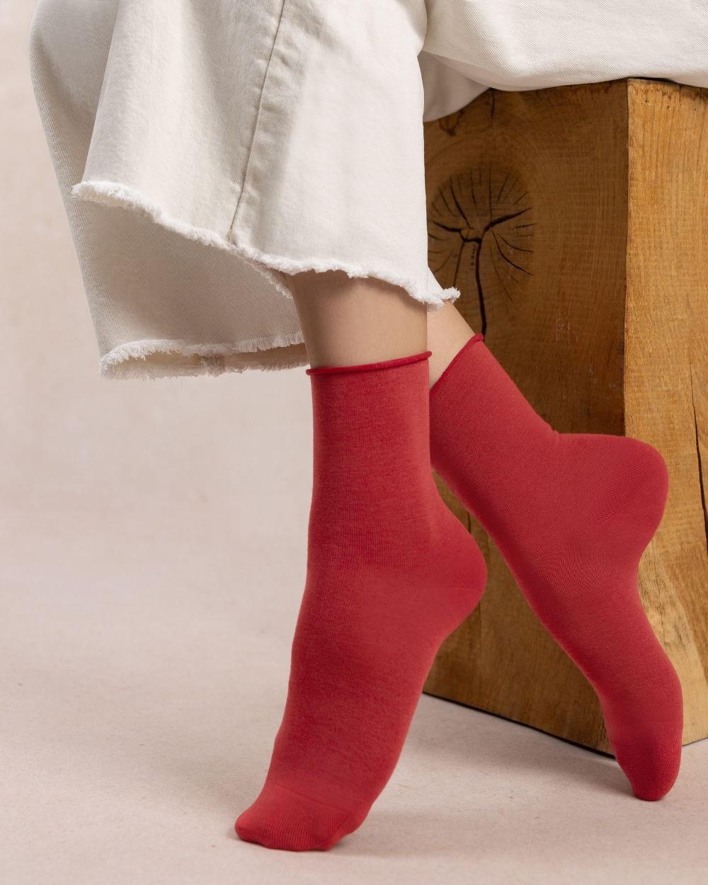 Velvety Cotton Roll Top SocksSocksPosh Boutique