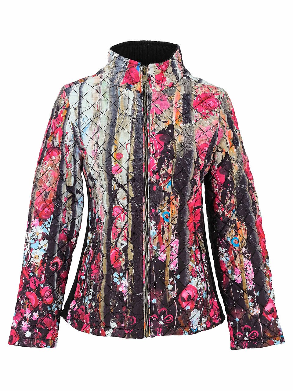 "Wild Forest Rose" Quilted JacketJacketsPosh Boutique