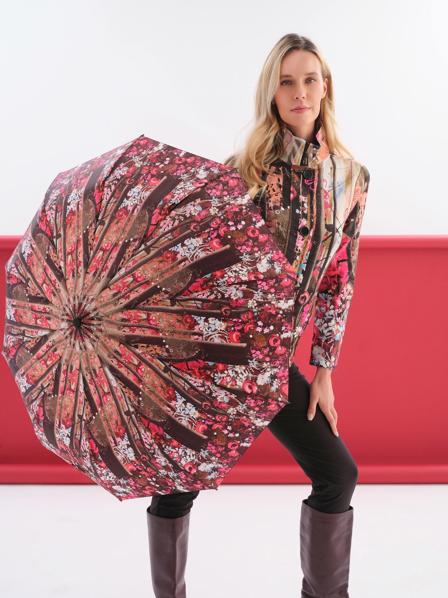 "Wild Forest Rose" UmbrellaPosh Boutique